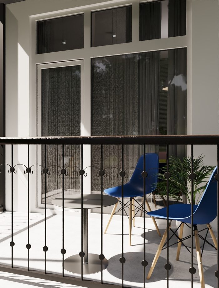 Color Composition — Balcony, view 1