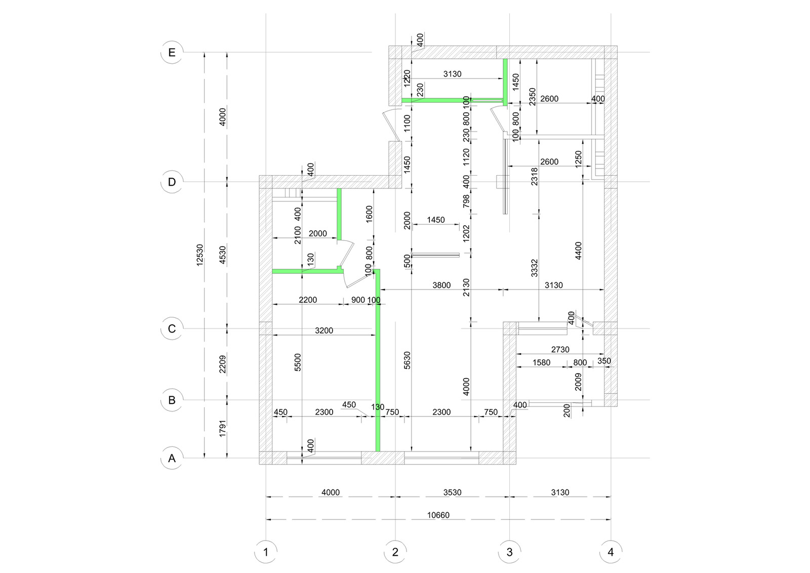 Spacial Redesign — Modified plan